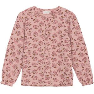 Minymo Kids T-Shirt L/S AOP Modal Longsleeve (Kinderen |roze)