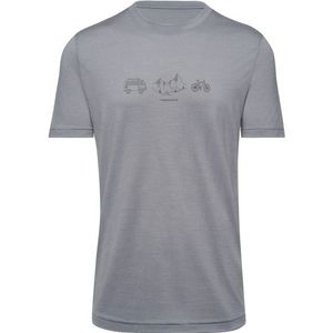 Thermowave Merino Life T-Shirt Van Life Merinoshirt (Heren |grijs)
