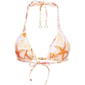 Seafolly Womens La Mer Longline Slidetri Bikinitop (Dames |oranje)