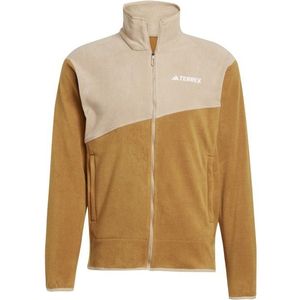 adidas Terrex Multi Full Zip Fleece Fleecevest (Heren |beige/bruin)