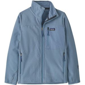Patagonia Kids R2 TechFace Jacket Fleecevest (Kinderen |grijs/blauw)