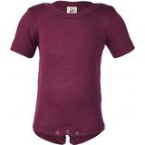 Engel - Baby-Body - Purper - Kurzarm - Merino-ondergoed