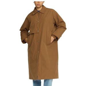 Selfhood Womens Trenchcoat Lange jas (Dames |bruin)