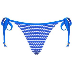 Seafolly Womens Mesh Effect Tie Side Rio Pant Bikinibroekje (Dames |blauw)