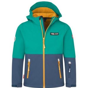 Trollkids Kids Skjorta Jacket Softshelljack (Kinderen |turkoois |waterdicht)