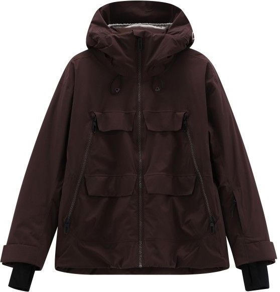 CMP Womens Jacket Fix Hood with Chest Pockets Ski-jas (Dames |zwart |waterdicht)