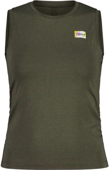 Maloja - ShantiM - Top - Olijfgroen/Bruin - 63% Lyocell, 31% Katoen, 6% Elastaan