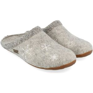 Haflinger Womens Everest Snowflake Pantoffels (Dames |grijs)