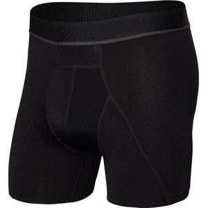 Saxx Kinetic Light-Compression Mesh Boxer Brief Synthetisch ondergoed (Heren |zwart)