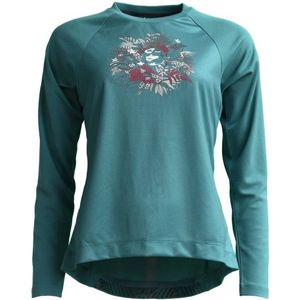 Zimtstern Womens Braapz Shirt Print L/S Fietsshirt (Dames |turkoois)
