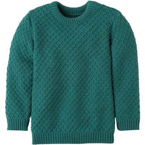 disana Kids Aran-Pullover Wollen trui (Kinderen |turkoois)