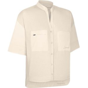 LaMunt - Ulli - Blouse - Beige/Wit - 88% Polyamide, 12% Elastaan