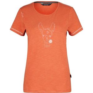 Chillaz Womens Happy Alpaca Bergfreunde T-shirt (Dames |oranje)