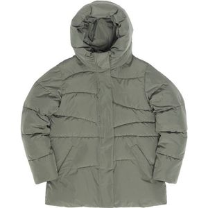 Mazine - Waves Quilt Puffer Jacket - Winterjack - Grijs/Olijfgroen - Waterdicht