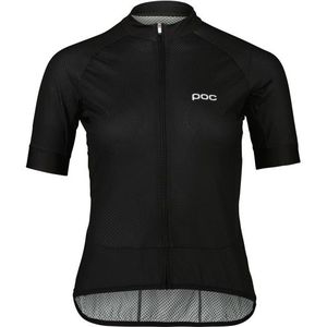 POC Womens Essential Road Logo Jersey Fietsshirt (Dames |zwart)