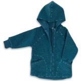 Engel - Baby-Jacke - Wollen Vest - Blauw - Met Kapuze en Reißverschluß