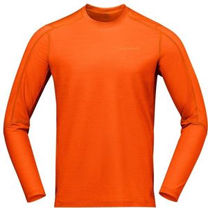 Norrona - Falketind EqualiserUll - Longsleeve Merinoshirt - Rood