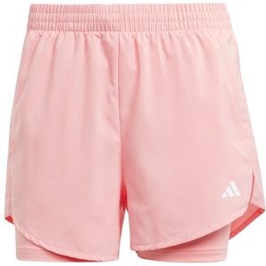 adidas Womens Min 2in1 Shorts Hardloopshort (Dames |roze)