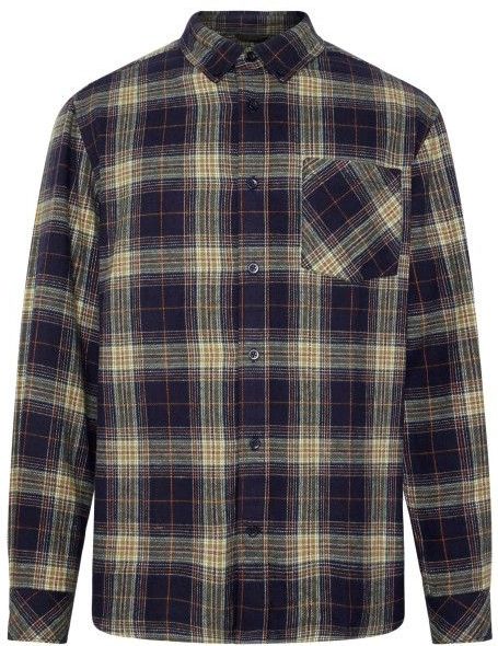 KnowledgeCotton Apparel - Regular Fit - Overhemd - Grijs