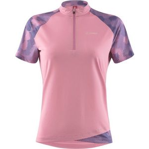 Löffler Womens Bike Shirt Half-Zip Maja Rise Fietsshirt (Dames |roze)