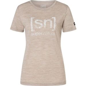 supernatural Womens Arabesque Tee Merinoshirt (Dames |beige)