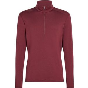 Icebreaker 260 Tech L/S Half Zip Merino-ondergoed (Heren |rood)