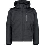 CMP - Jacket Zip Hood 3A01787 - Softshelljack - Grijs/Zwart