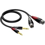 Jack naar XLR kabel - Procab