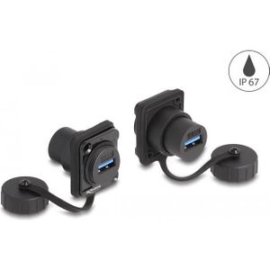 Delock D-Typ Modul USB 3.2 Gen 1 Typ-A Buchse zu USB 3.2 Gen 1 Typ-A B