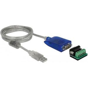 USB A adapter naar serieël RS-422/485 DB9 - Delock