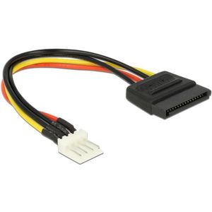 Floppy - SATA Voedingskabel - 0,15 Meter