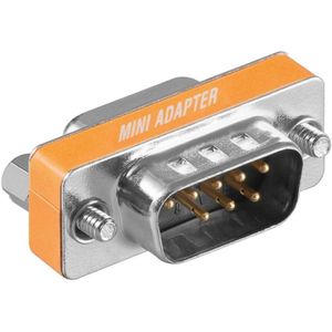 Seriële RS232 null modemadapter 9-pins SUB-D (m) - 9-pins SUB-D (v)