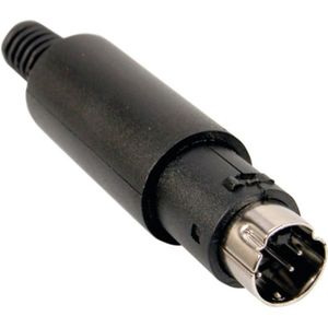 Mini-DIN-Plug 8-pole ED-DIO-M/08 with strain r. - Techtube Pro