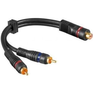 Subwoofer/Tulp Stereo naar Mono Audio Adapter - 0,20m