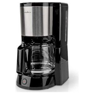 Nedis Koffiezetapparaat - Filter Koffie - 1.5 l - 12 Kopjes - Warmhoudfunctie - Zilver / Zwart