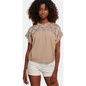 Urban Classics Ladies Short Oversized Lace Tee