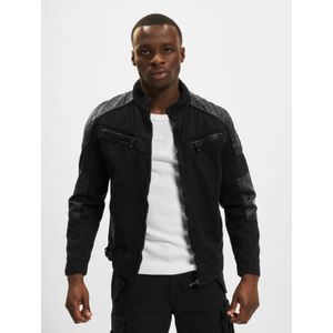 Urban Classics Cotton/Synthetic Leathermix Racer Jacket