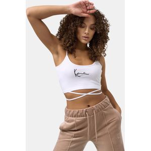 Karl Kani KW221-013-2 SMALL SIGNATURE CROP LACED TOP