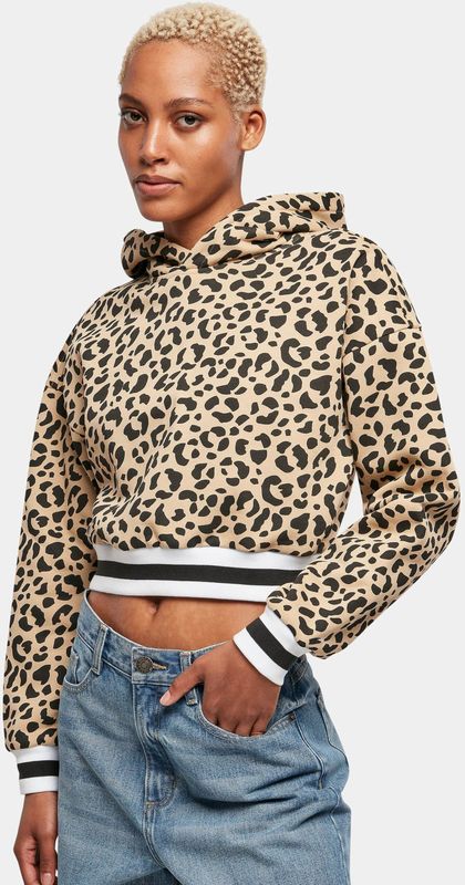 Urban Classics Ladies Short AOP College Hoody