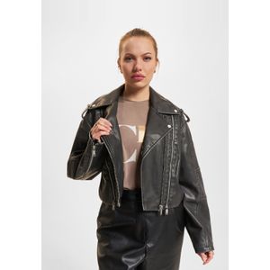Only Casey Faux Leather Washed Lederjacke