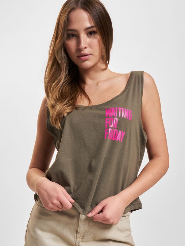 Mister Tee Ladies Waiting For Friday Box Tank