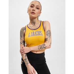 New Era NBA Team Wordmark LA Lakers Crop Tank Top