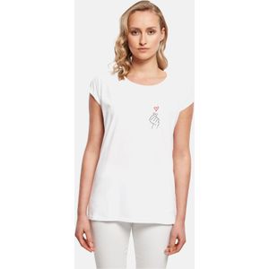 POD Ladies K Heart Extended Shoulder Tee