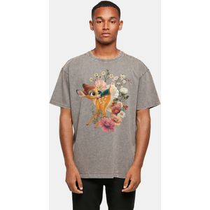 Absolute Cult Disney - Bambi Meadow Acid Washed Oversize Tee