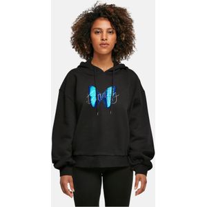 POD Ladies Butterfly Blue Organic Oversized Hoody