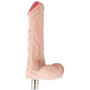 Dildo Opzetstuk 16,5cm Wit voor de Eroticon Sex Machine