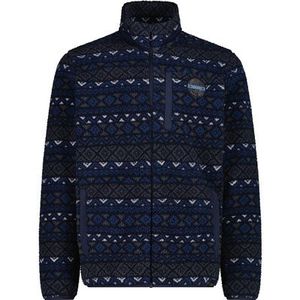 CMP - HighLoft Fleecejas - Heren - Geometrisch Patroon - Zwart