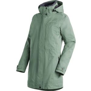 Maier Sports - GERDI - Dames Wandeljack - Zeegroen - Ademend Waterdicht - 2-in-1 Jack met Capuchon