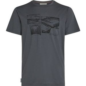 Icebreaker - Merino 150 Tech Lite S/S Tee The Climb - Merinoshirt - Blauw