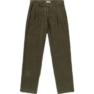 Brava Fabrics Heren Corduroy Pleated Chino Broek